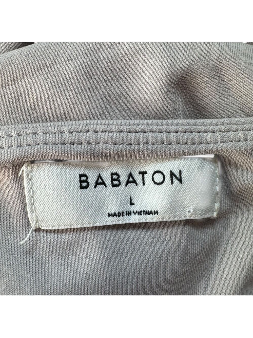 Aritzia Babaton Contour Deep Taupe Sleeveless Square Neck Bodysuit Size Large - Picture 12 of 12